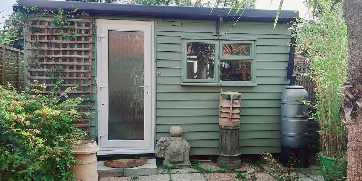cabin or wooden summer house/ art studio