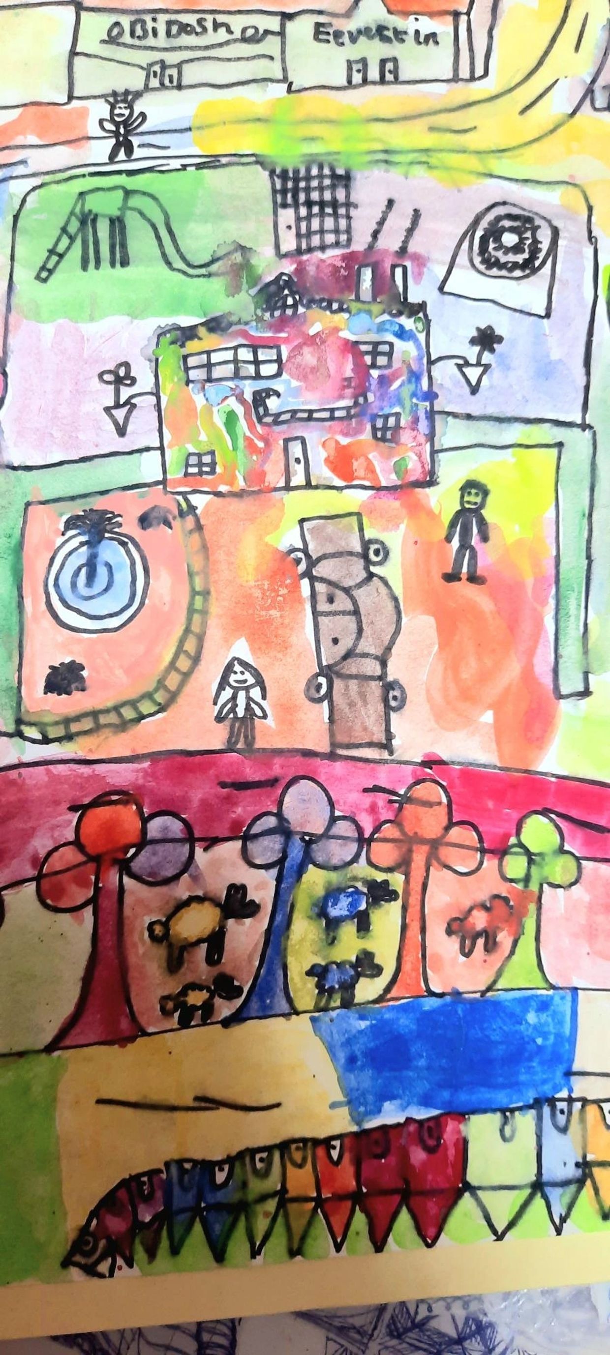 children playground art sketch